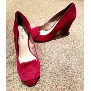 Berry Crimson Hinge pumps Nordstrom 7M